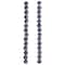 12 Pack: Black & White Eye-Dot Glass Round Beads, 10mm by Bead Landing™